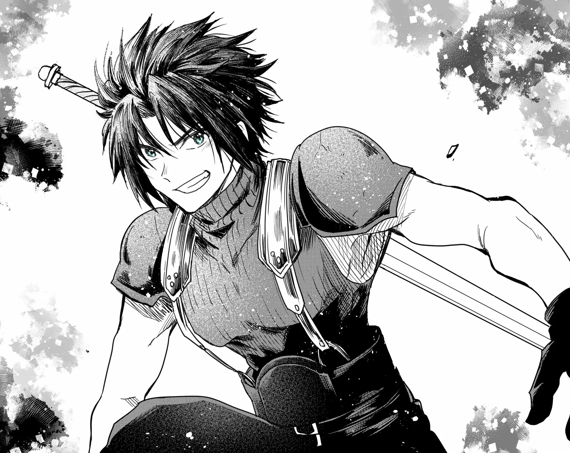 Cloud strife anime fanart kiếm sĩ đẹp trai