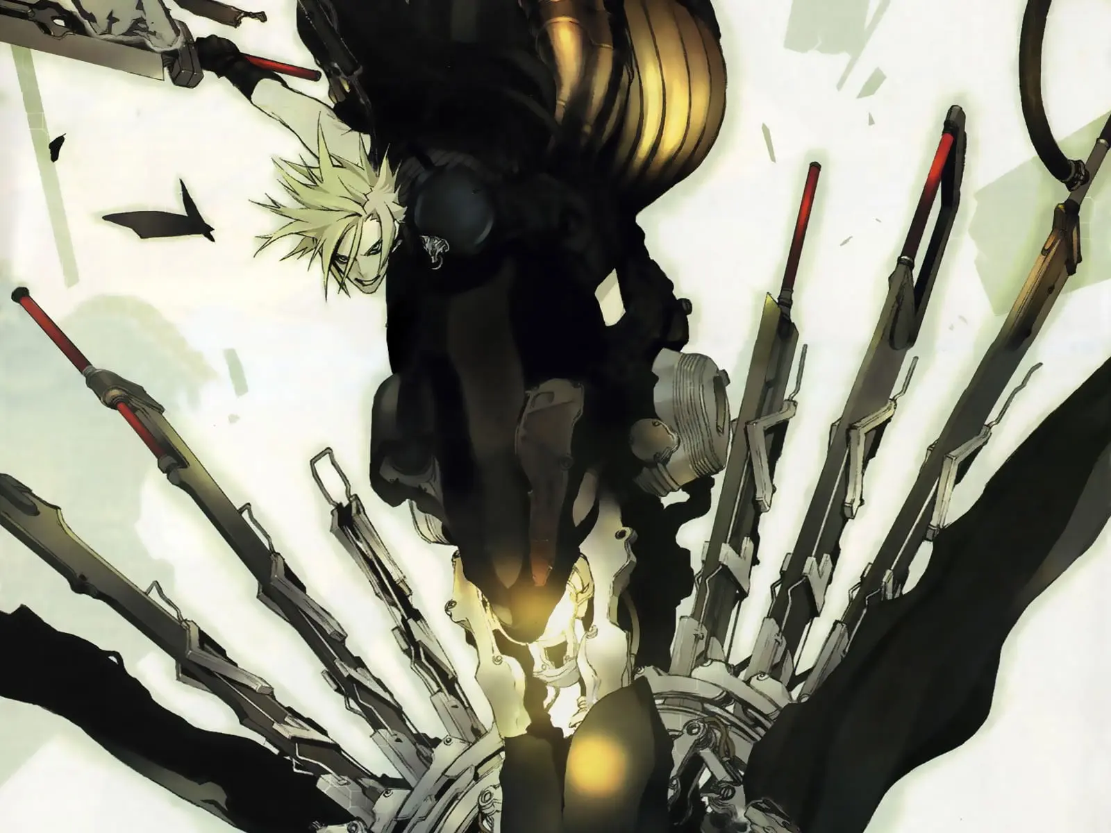 Cloud strife anime fanart kiếm thần đầy uy nghiêm