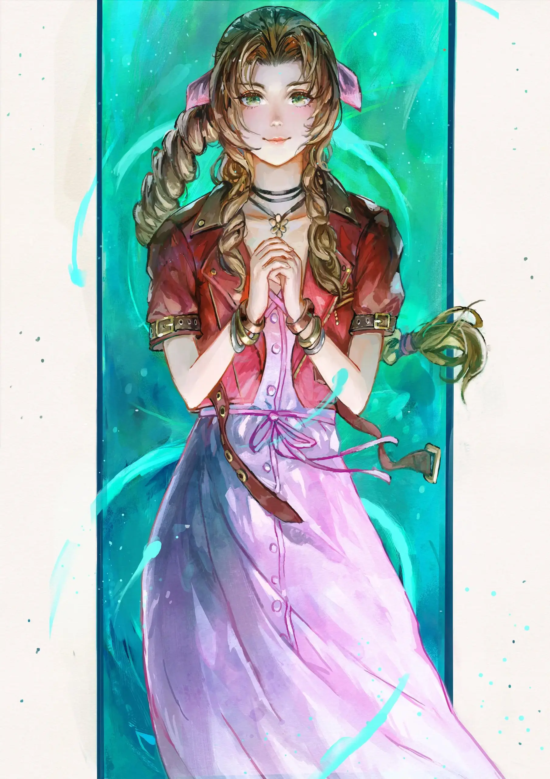 Cloud strife fanart phong cách anime đẹp mắt