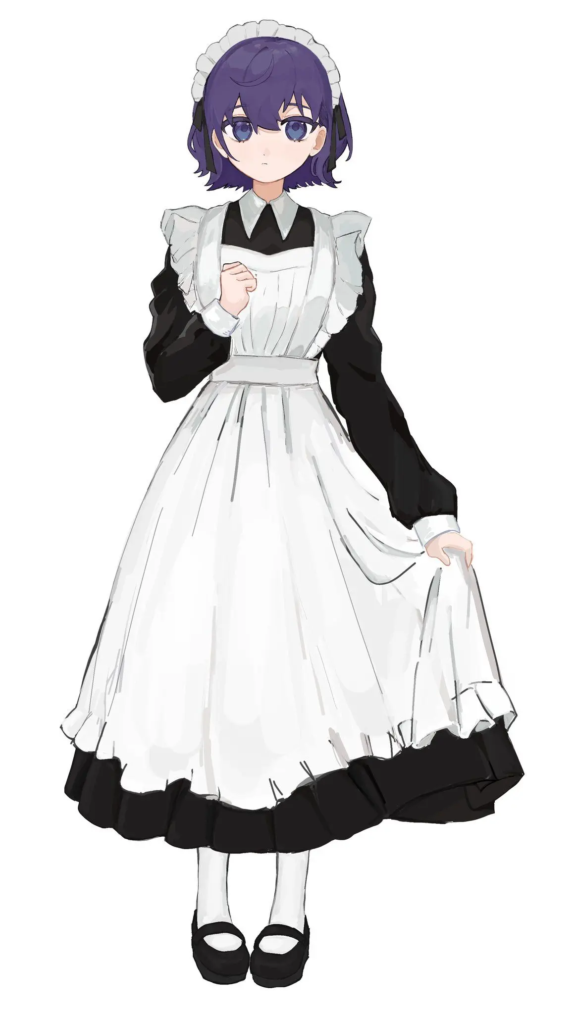Cô gái anime diện trang phục người hầu dễ thương