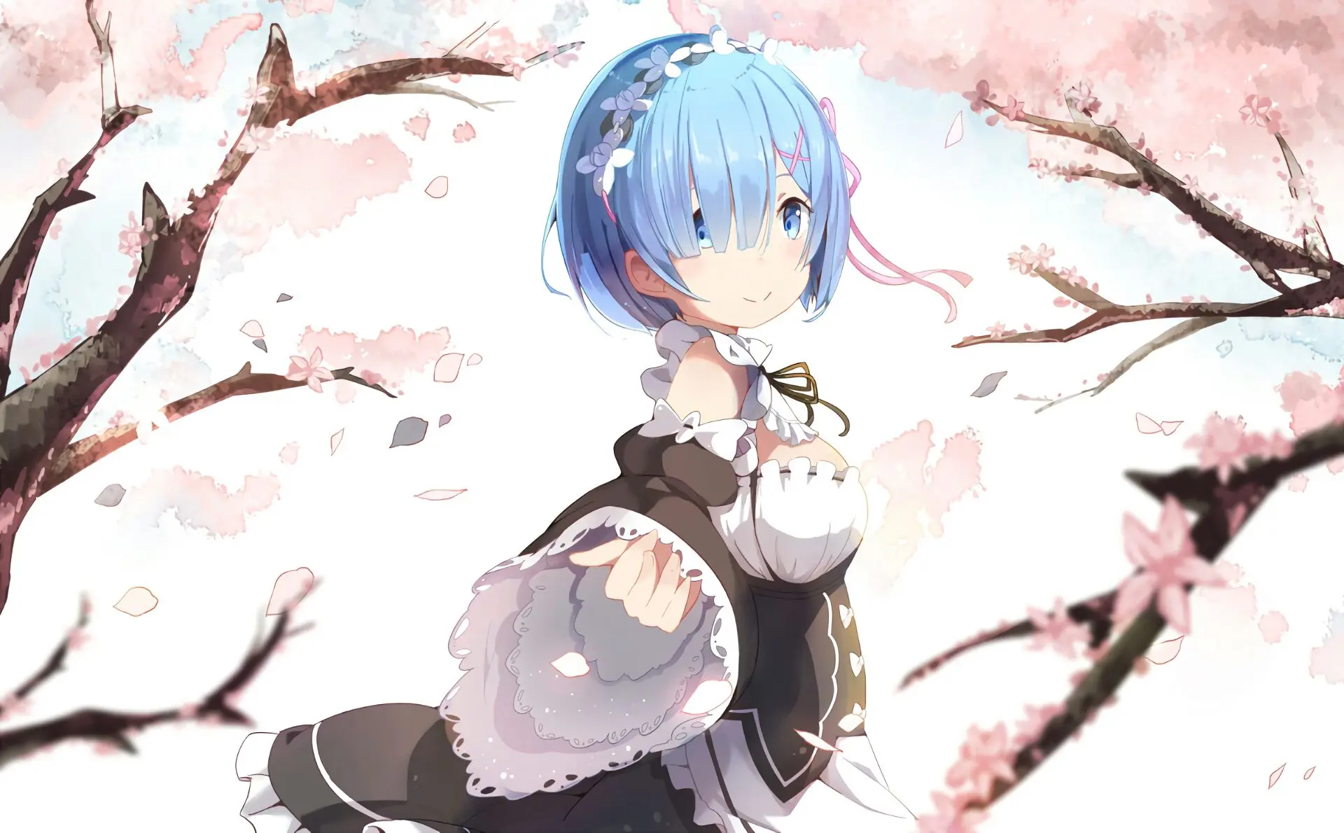 Cô gái anime diện trang phục nữ quản gia dễ thương
