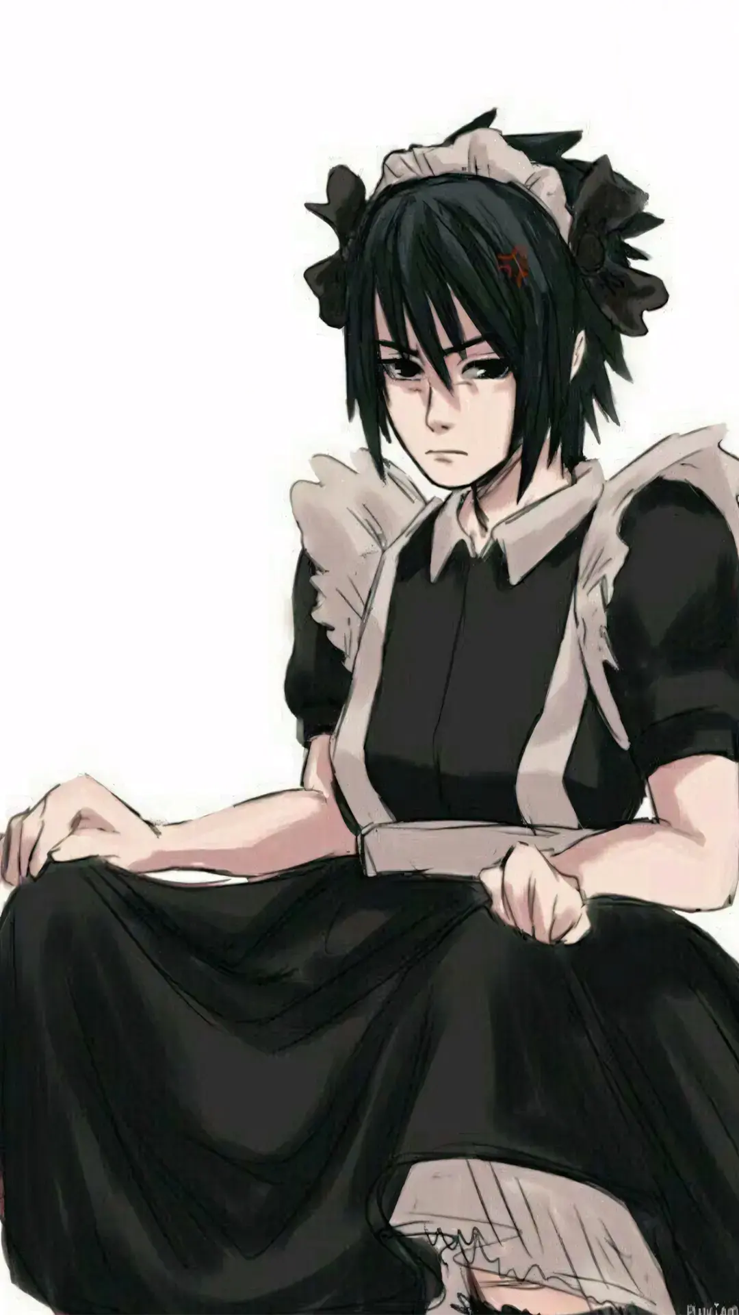 Nữ hầu gái anime sasuke uchiha phục vụ tận tâm