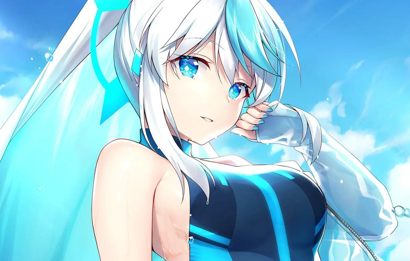 Nữ nhân vật anime diện đồ bơi mát lịm ngày hè