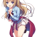 Nữ sinh đồng phục dễ thương phong cách anime kawaii
