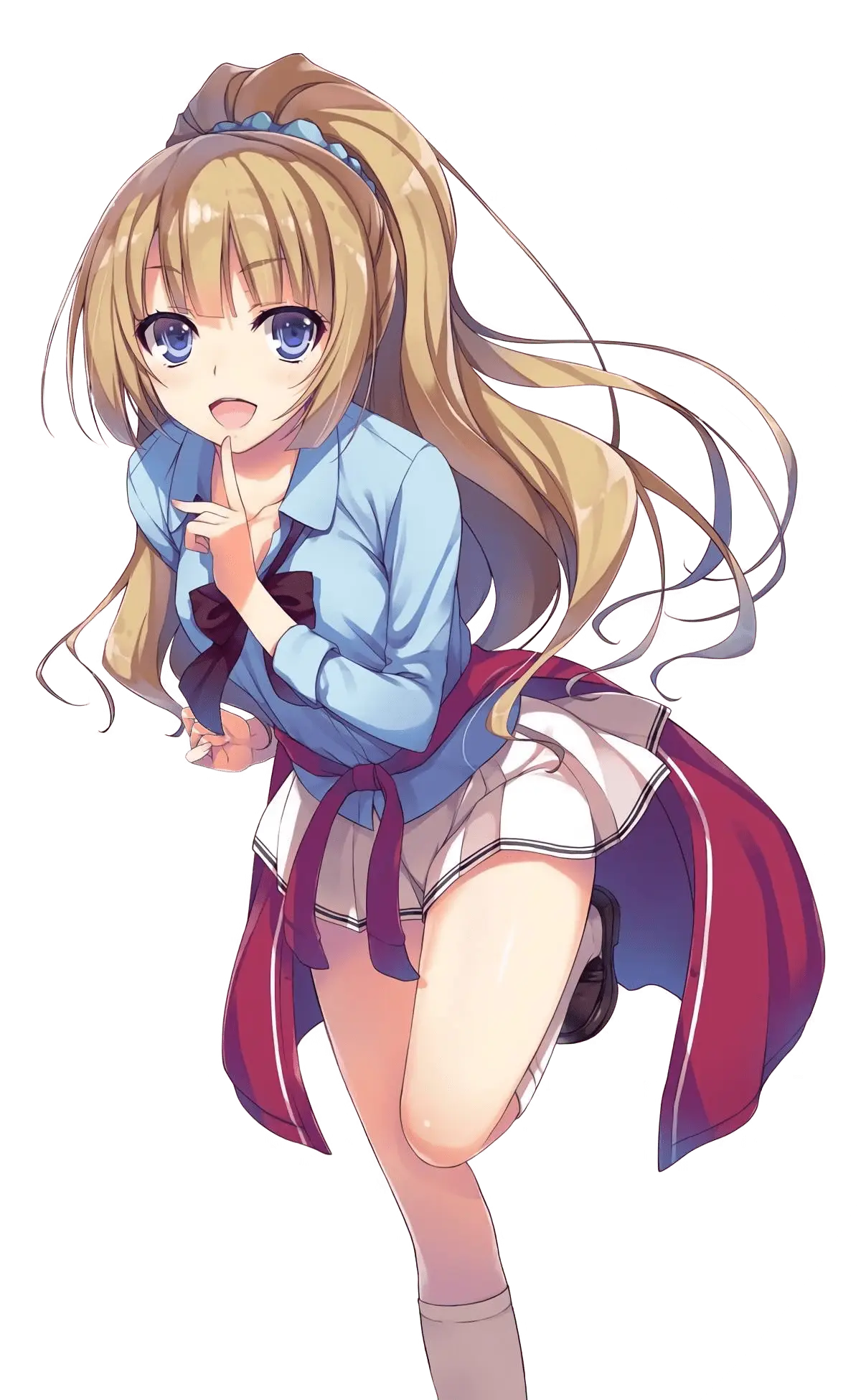 Nữ sinh đồng phục dễ thương phong cách anime kawaii