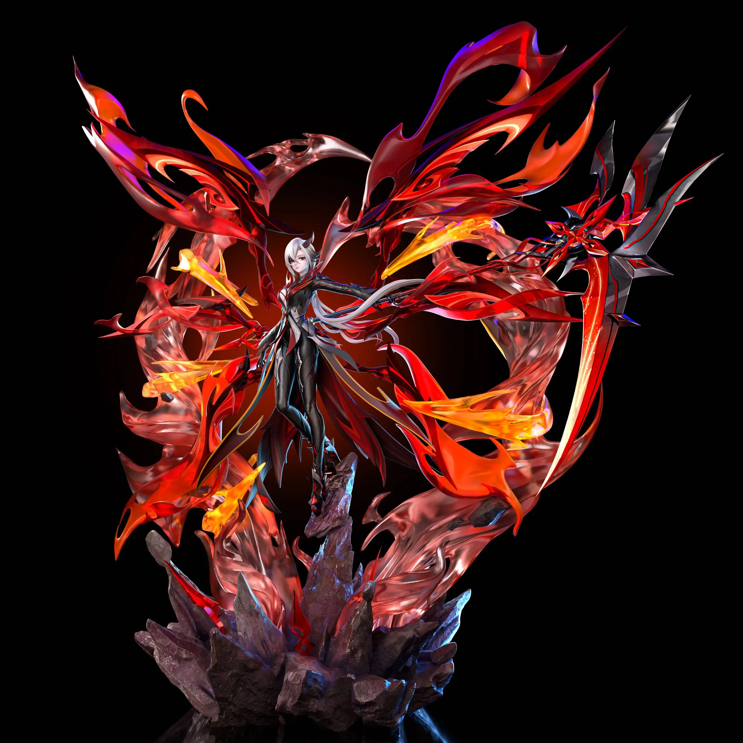 Raiden shogun đại tổng lực ảnh anime genshin impact