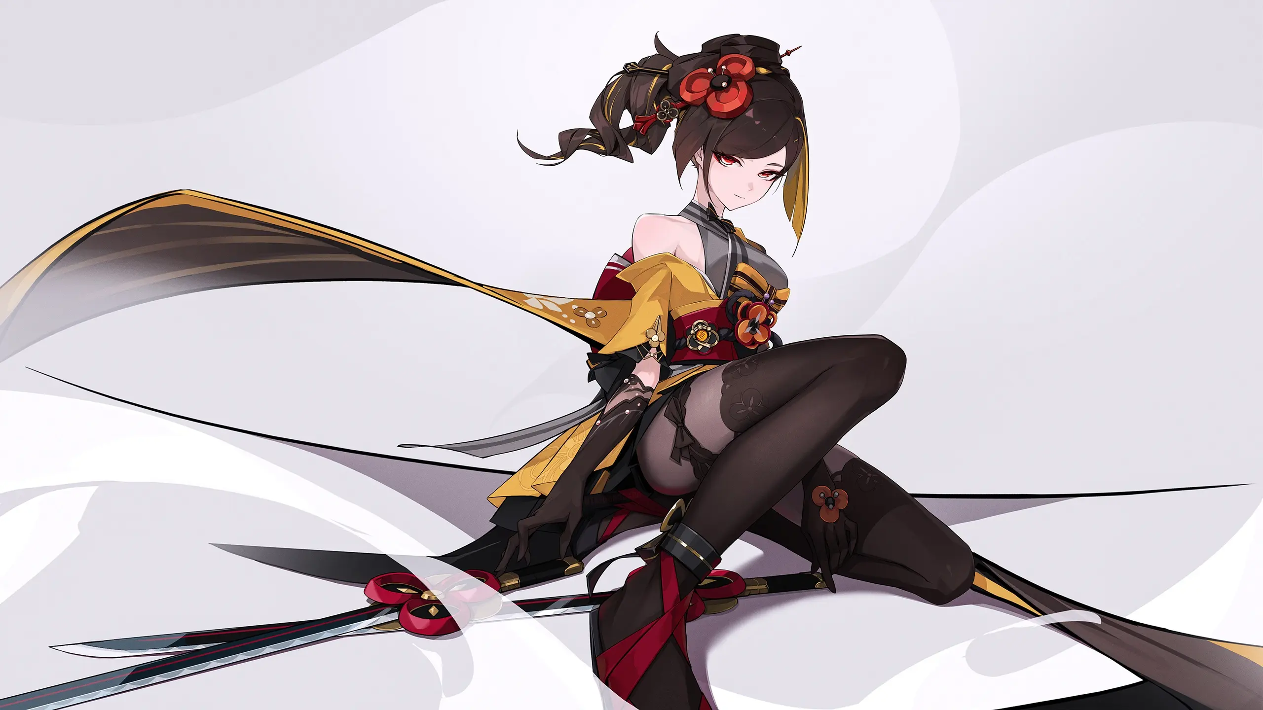 Raiden shogun kiếm ảnh teyvat anime genshin impact