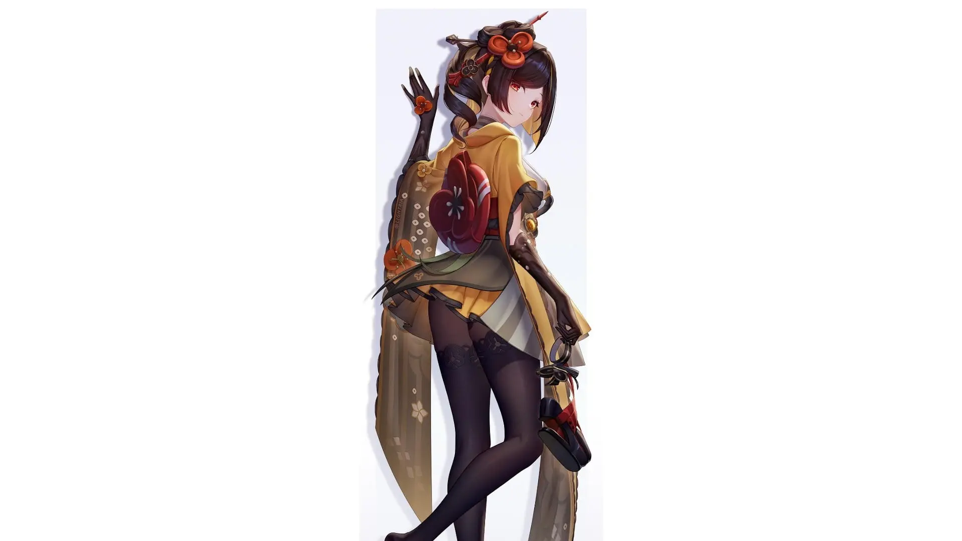Raiden shogun kiếm ảnh teyvat vẻ đẹp anime tuyệt mỹ