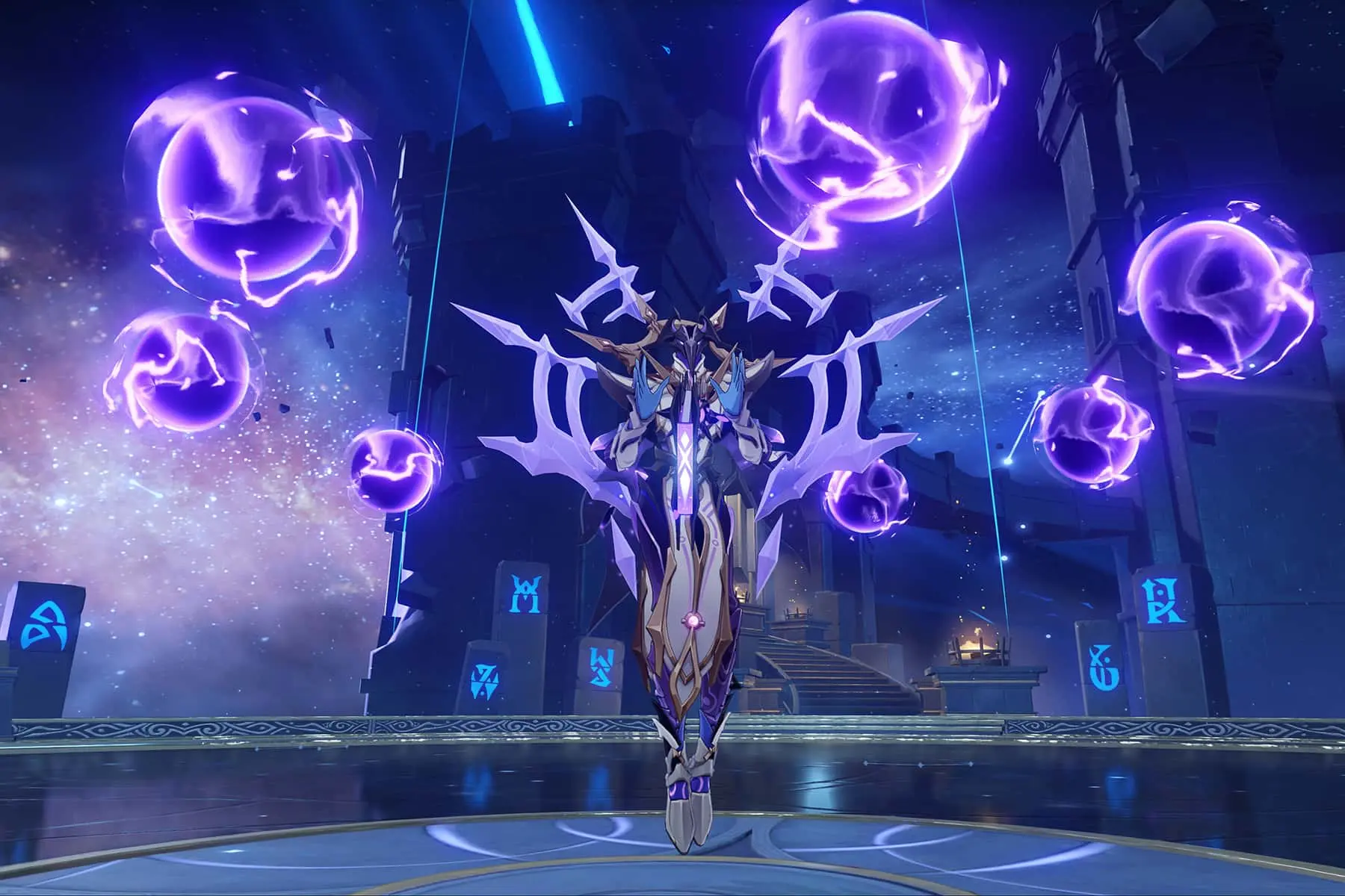 Raiden shogun thi triển kỹ năng nguyên tố genshin impact