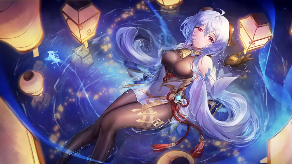 Sangonomiya kokomi vẻ đẹp anime genshin impact
