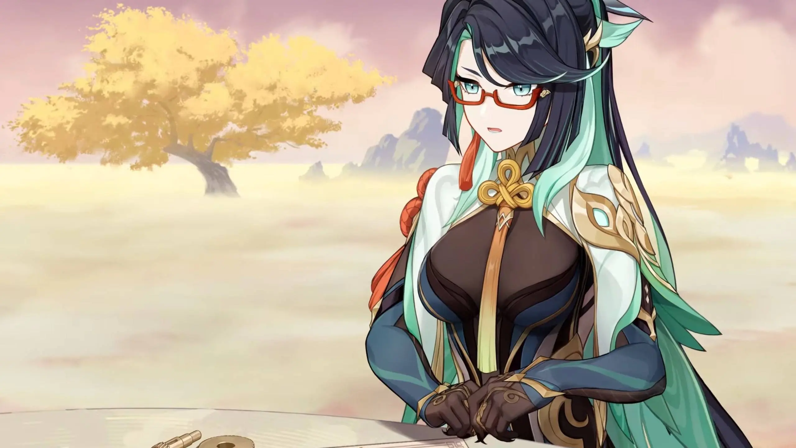 Yae miko genshin impact anime phong cách nghệ thuật đẹp